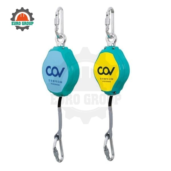 Dây Chống Rơi Tự Co Dây Dù 17mm Vỏ Nhôm Chịu Lực Thu Cáp Tự Động, Hạn Chế Xoắn Dây