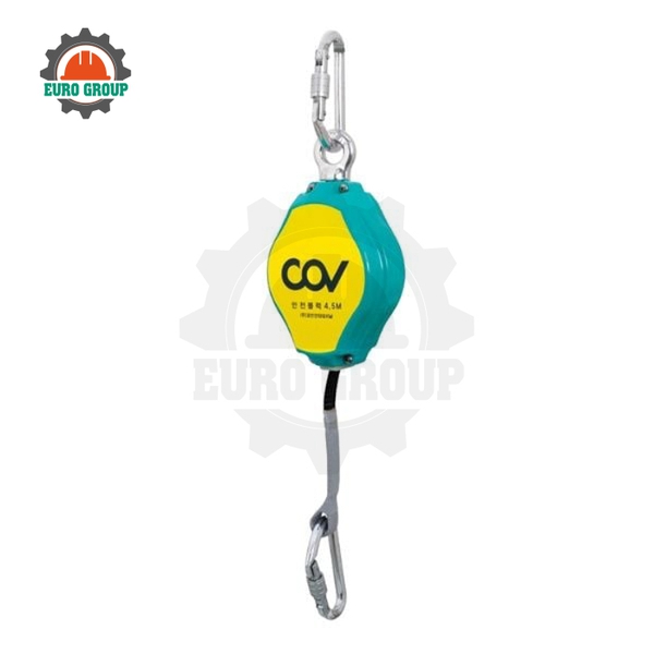 Dây Chống Rơi Tự Co Dây Dù 17mm Vỏ Nhôm Chịu Lực Thu Cáp Tự Động, Hạn Chế Xoắn Dây