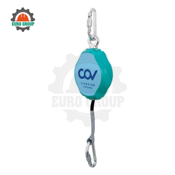 Dây Chống Rơi Tự Co Dây Dù 17mm Vỏ Nhôm Chịu Lực Thu Cáp Tự Động, Hạn Chế Xoắn Dây