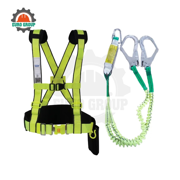 Dây Đai An Toàn Bán Thân AL Khóa Bấm Nhựa Bọc Thép, Điều Chỉnh Linh Hoạt