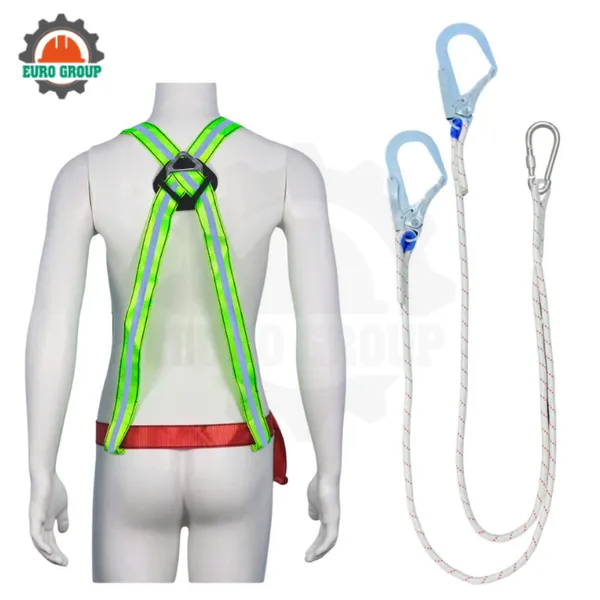 Dây đai bán thân M6 2 móc sắt dây thừng