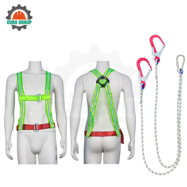 Dây đai bán thân M6 2 móc sắt dây thừng