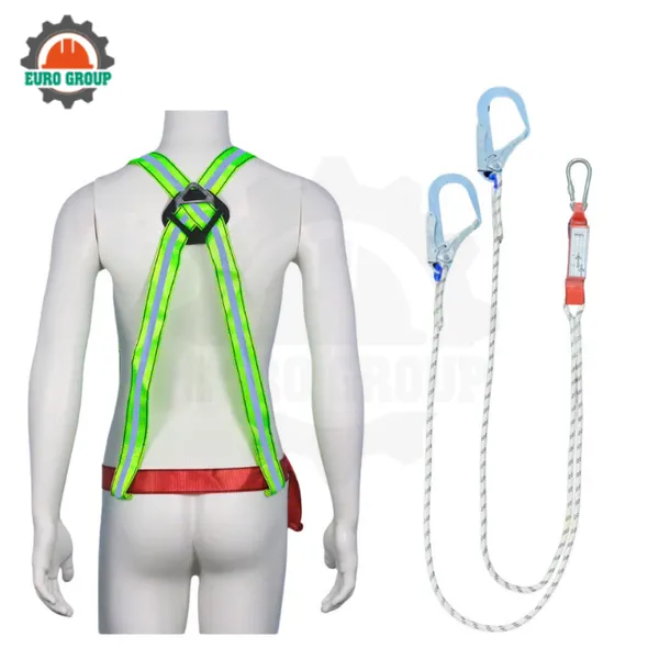 Dây đai bán thân M8 2 móc sắt dây thừng giảm xóc