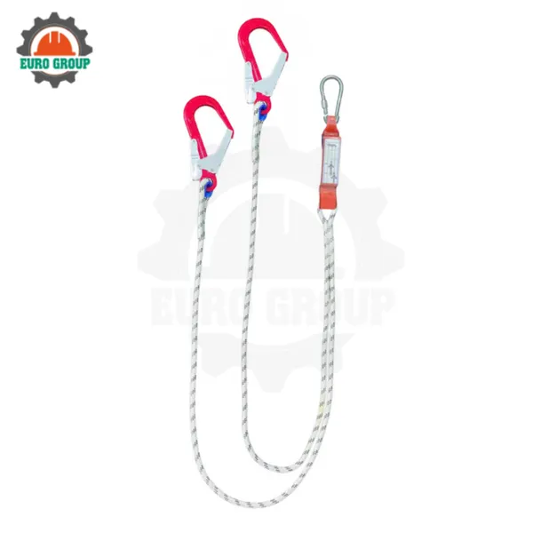 Dây đai bán thân M8 2 móc sắt dây thừng giảm xóc