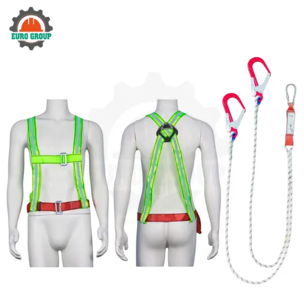 Dây đai bán thân M8 2 móc sắt dây thừng giảm xóc