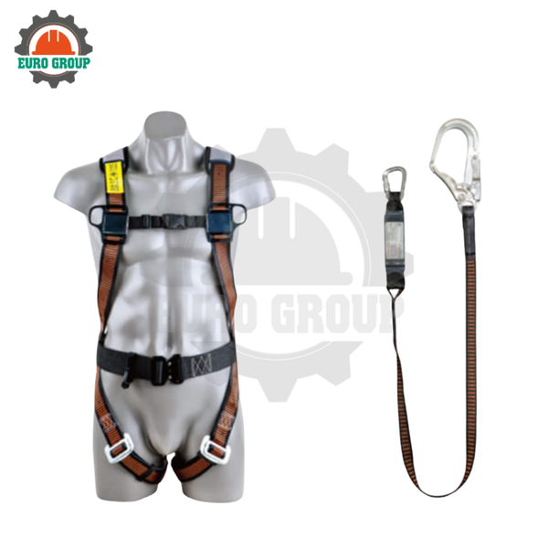 Dây an toàn bán thân một móc nhôm Kukje PE bản rộng 5cm
