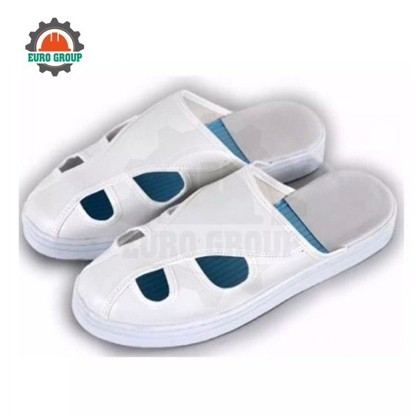 Dép Phòng Sạch 4 Lỗ Không Gót Chống Tĩnh Điện