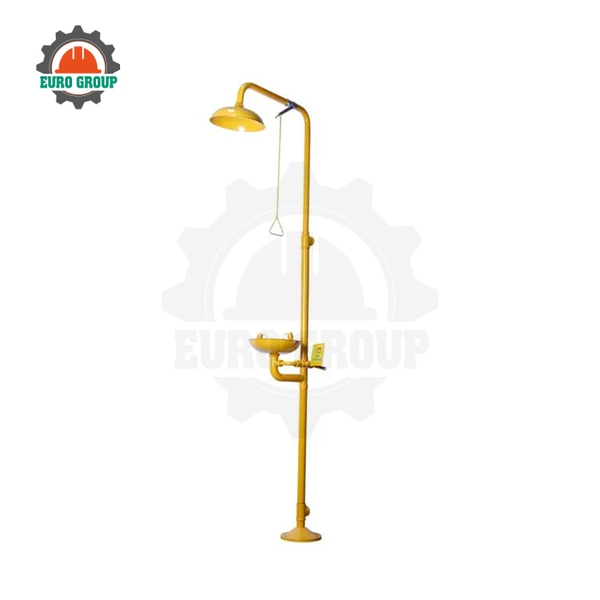 Dụng Cụ Rửa Mắt Khẩn Cấp Inox 304 Có Chân Đạp