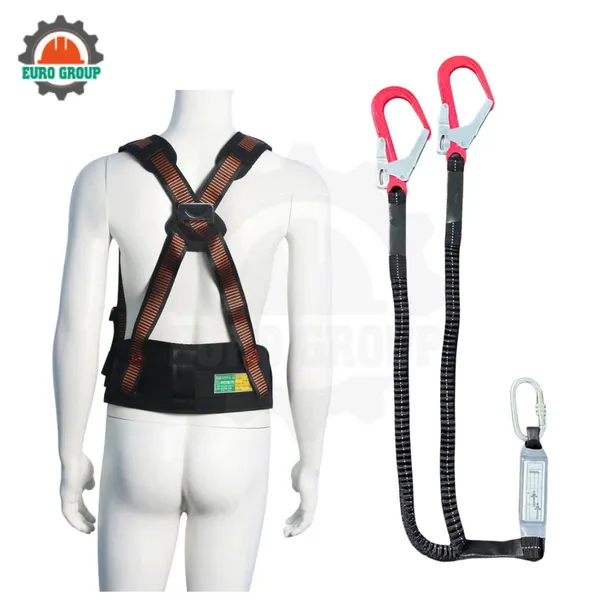 Dây đai bán thân EB2 2 móc khóa bấm giảm xóc