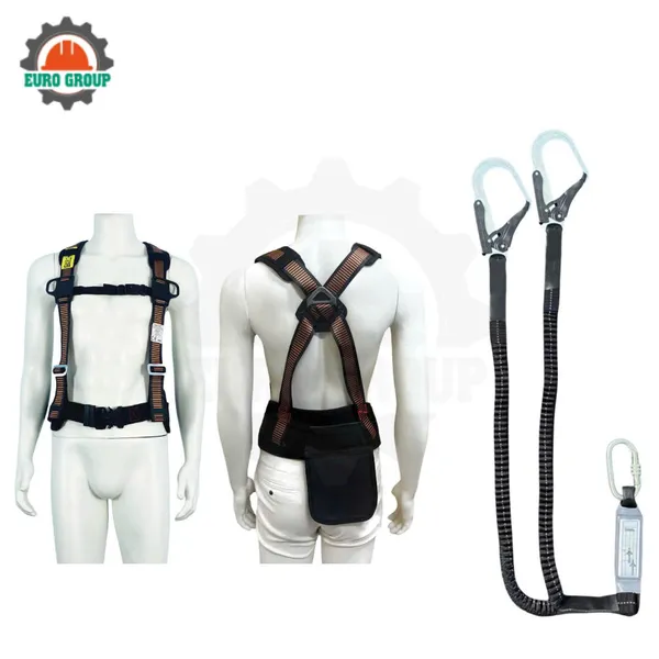 Dây đai bán thân EBD2 2 móc khóa bấm giảm xóc