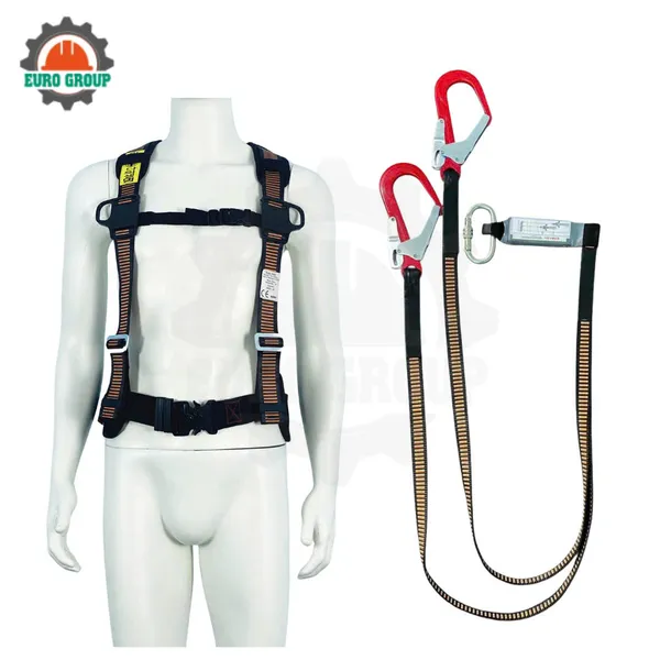 Dây đai bán thân EBD4 2 móc khóa bấm giảm xóc