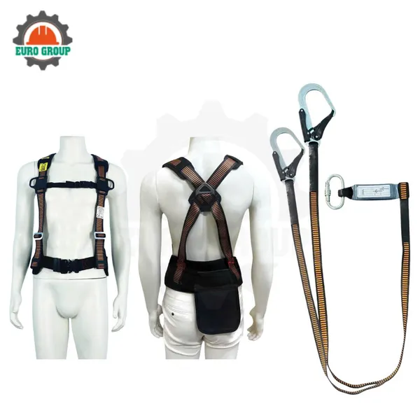 Dây đai bán thân EBD4 2 móc khóa bấm giảm xóc