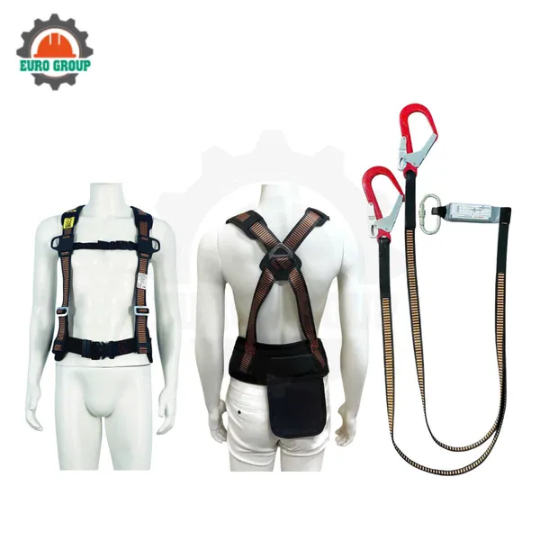 Dây đai bán thân EBD4 2 móc khóa bấm giảm xóc