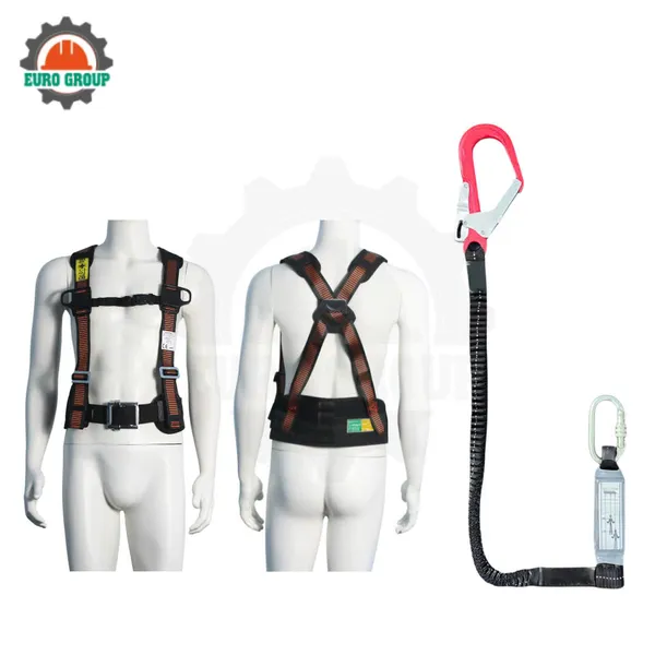 Dây đai bán thân EV1 khóa vuông 1 móc giảm xóc