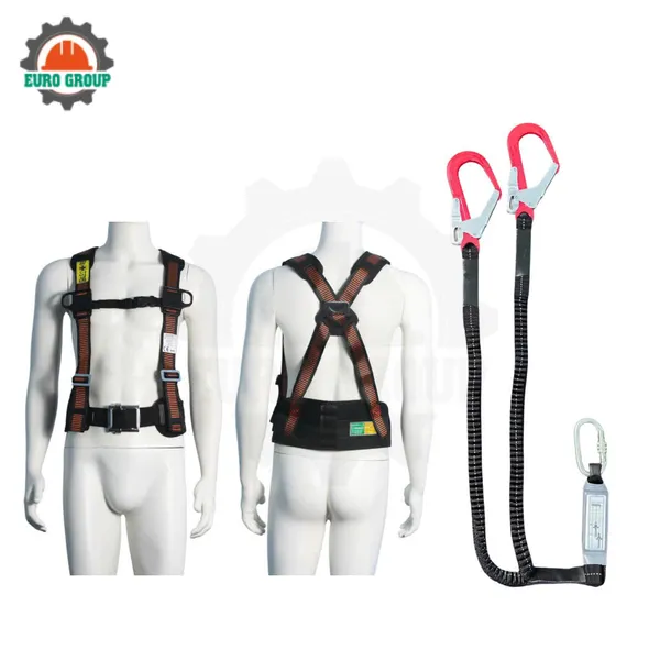 Dây đai bán thân EV2 khóa vuông 2 móc giảm xóc