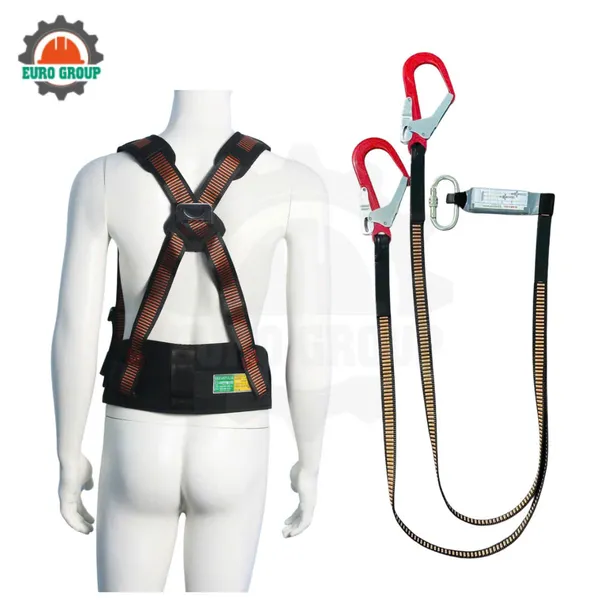 Dây đai bán thân EV4 khóa vuông 2 móc giảm xóc