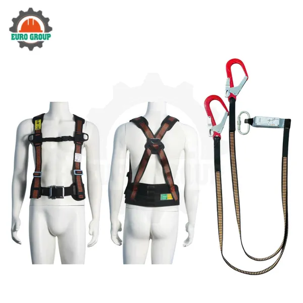 Dây đai bán thân EV4 khóa vuông 2 móc giảm xóc