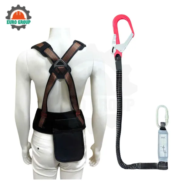 Dây đai bán thân EVD1 khóa vuông 1 móc giảm xóc