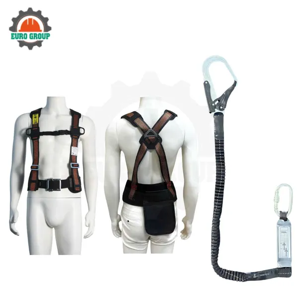 Dây đai bán thân EVD1 khóa vuông 1 móc giảm xóc