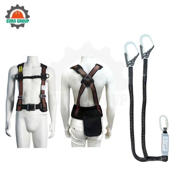 Dây đai bán thân EVD2 khóa vuông 2 móc giảm xóc