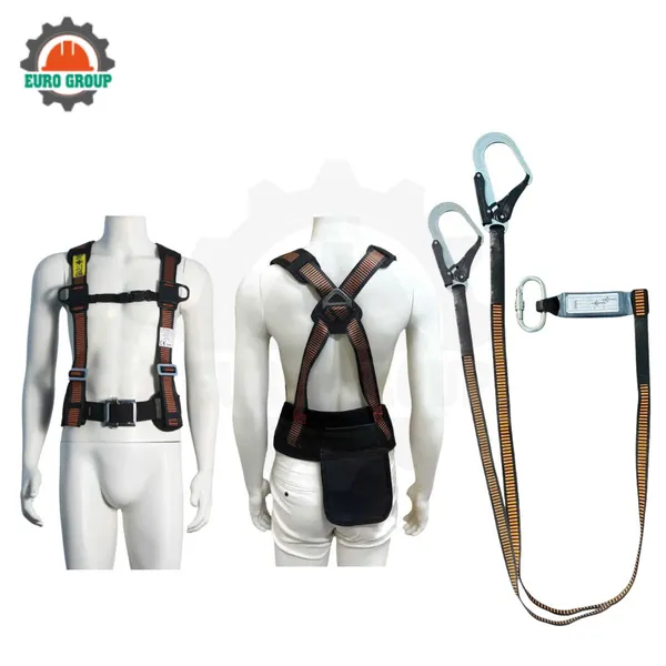 Dây đai bán thân EVD4 khóa vuông 2 móc giảm xóc