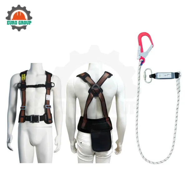 Dây đai bán thân EVD7 khóa vuông 1 móc giảm xóc