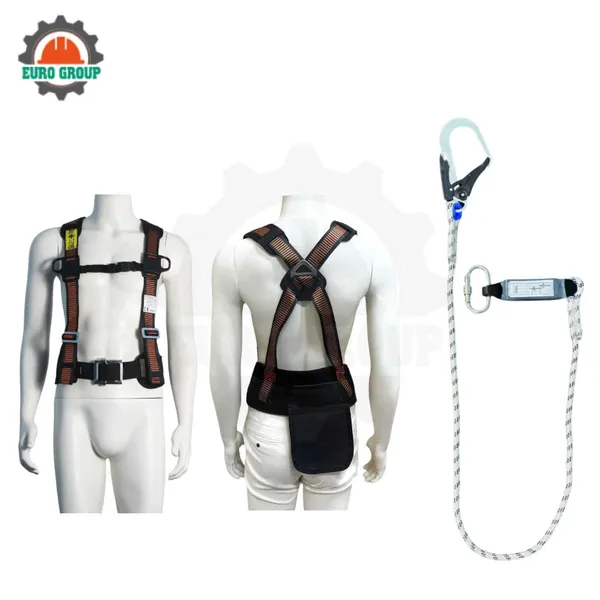 Dây đai bán thân EVD7 khóa vuông 1 móc giảm xóc