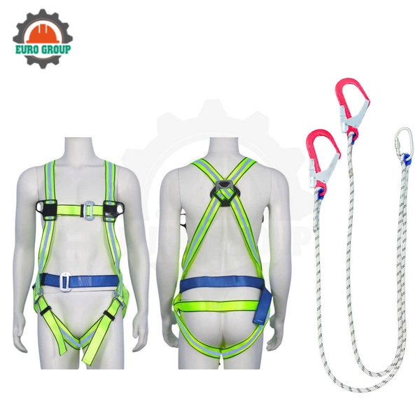 Dây đai toàn thân G6 khóa nẹp 2 móc dây thừng