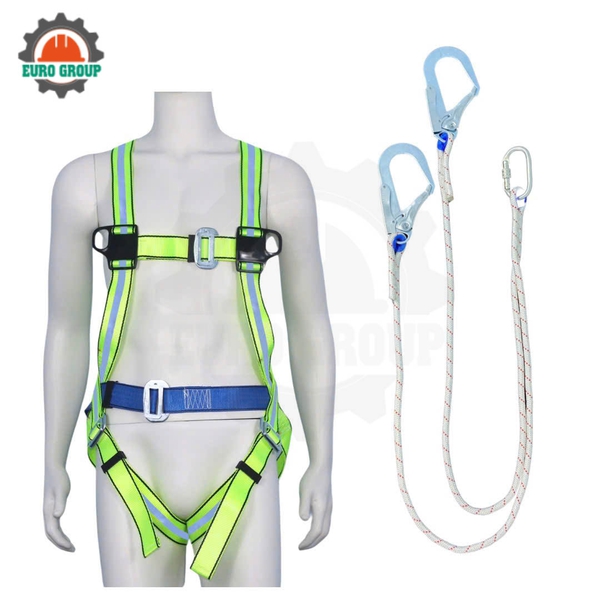 Dây đai toàn thân G6 khóa nẹp 2 móc dây thừng