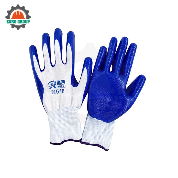 Găng Tay Chống Dầu Works Grip-Pro N518 Sợi Nylon Nhúng Nitrile