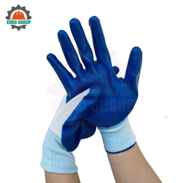 Găng Tay Chống Dầu Works Grip-Pro N518 Sợi Nylon Nhúng Nitrile