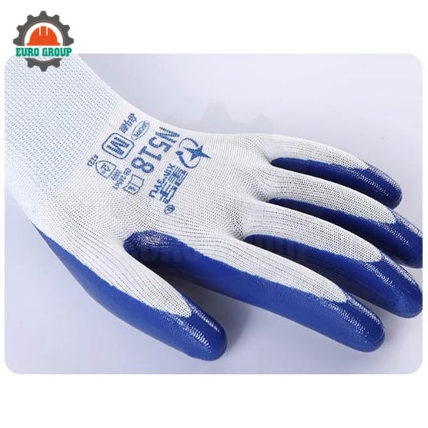 Găng Tay Chống Dầu Works Grip-Pro N518 Sợi Nylon Nhúng Nitrile
