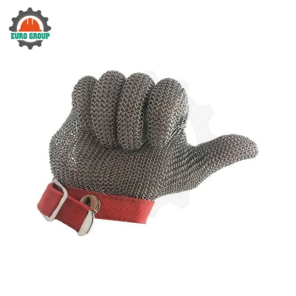 Găng Tay Bao Tay Vòng Thép Inox Chống Cắt 24cm