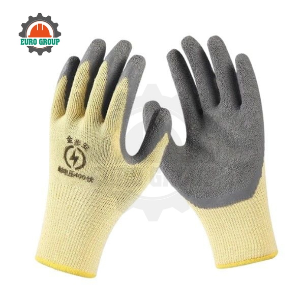 Găng Tay Cách Điện 400V Chống Mài Mòn Chống Trượt Và Thoáng Khí 