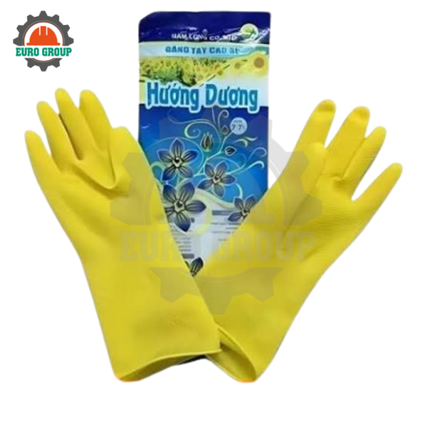 Găng Tay Cao Su Hướng Dương 100% Cao Su Thiên Nhiên, Chống Trơn Trượt
