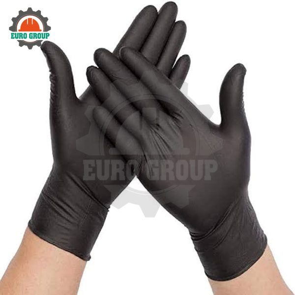 Găng Tay Cao Su Nitrile Không Bột TTA Glove Màu Đen Chống Dị Ứng