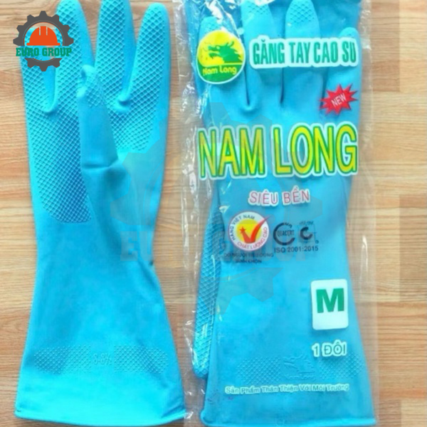 Găng Tay Cao Su Siêu Bền Nam Long Dài Giữa Cánh Tay, Chống Trơn Trượt