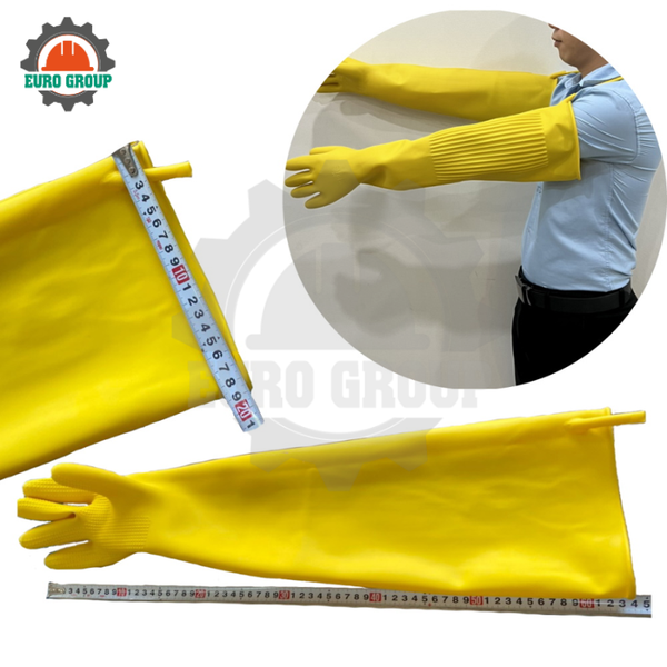 Găng Tay Cao Su Siêu Dài Nam Long Size 12 Dài Tới Nách, Chống Trơn Trượt
