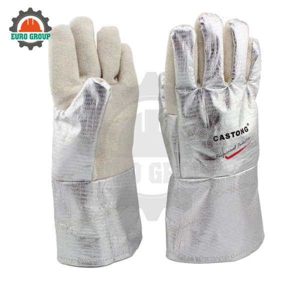 Găng Tay Chịu Nhiệt 300 Độ Castong, Meta-aramid NFRR Chịu Nhiệt Tới 300 Độ 34cm