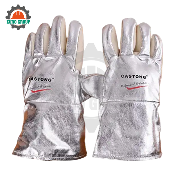 Găng Tay Chịu Nhiệt 300 Độ Castong, Meta-aramid NFRR Chịu Nhiệt Tới 300 Độ 34cm