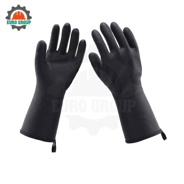 Găng Tay Chịu Nhiệt Độ Cao 250°C Bằng Cao Su Dài 31cm