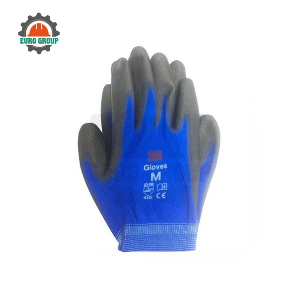 Găng Tay Chống Cắt LV1 Xanh Đen 3M Chống Trơn Trượt, Ôm Tay