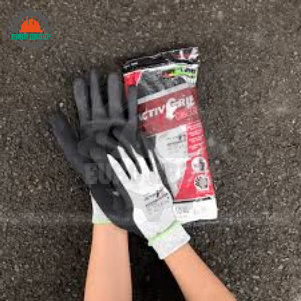 Găng Tay Chống Cắt Và Chống Dầu Towa ActivGrip Omega 540, Lót HPPE 13-Gauge, Công Nghệ MicroFinish