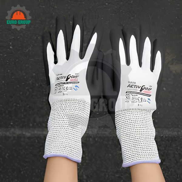 Găng Tay Chống Cắt Và Chống Dầu Towa ActivGrip Omega 540, Lót HPPE 13-Gauge, Công Nghệ MicroFinish