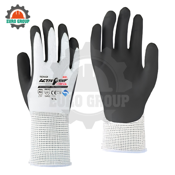 Găng Tay Chống Cắt Và Chống Dầu Towa ActivGrip Omega 540, Lót HPPE 13-Gauge, Công Nghệ MicroFinish