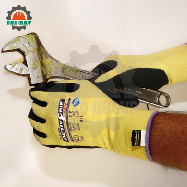 Găng Tay Đa Dụng, Chống Dầu, Chống Cắt Towa 591 Kevlar®, Phủ Nitrile Kép, Công Nghệ MicroFinish
