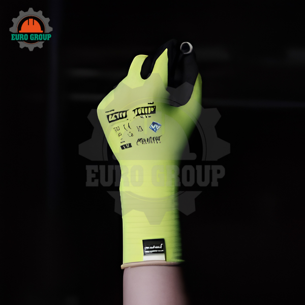 Găng Tay Chống Cắt TOWA ActivGrip Hi-vis 580 Phủ Nitrile, Lót Nylon 13-Gauge, Chống Dầu