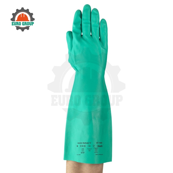 Găng Tay Chống Hóa Chất Ansell 37-165 Chống Ăn Mòn, Dài 380mm, Tái Sử Dụng