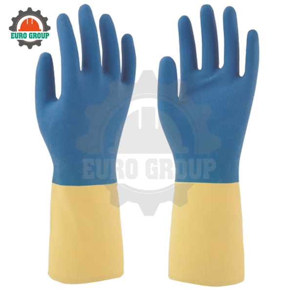  Găng Tay Chống Hóa Chất Chống Dầu Towa 268 Dài 33cm, Cao Su Chloroprene, Chống Rách