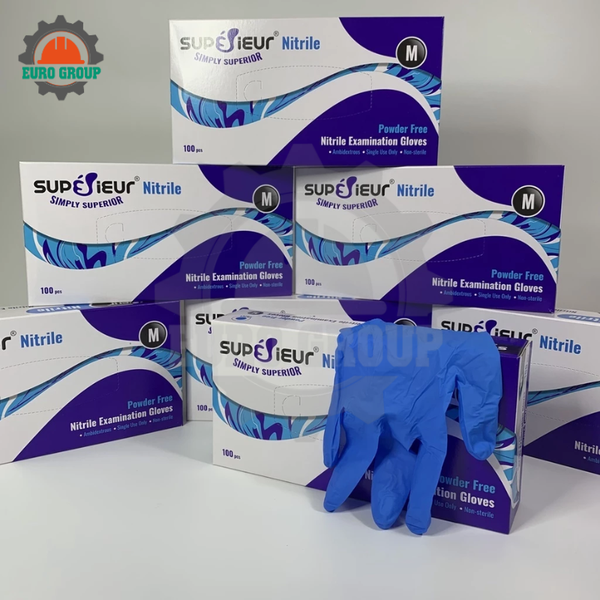 Găng Tay Công Nghiệp Nitrile Superieur Chính Hãng